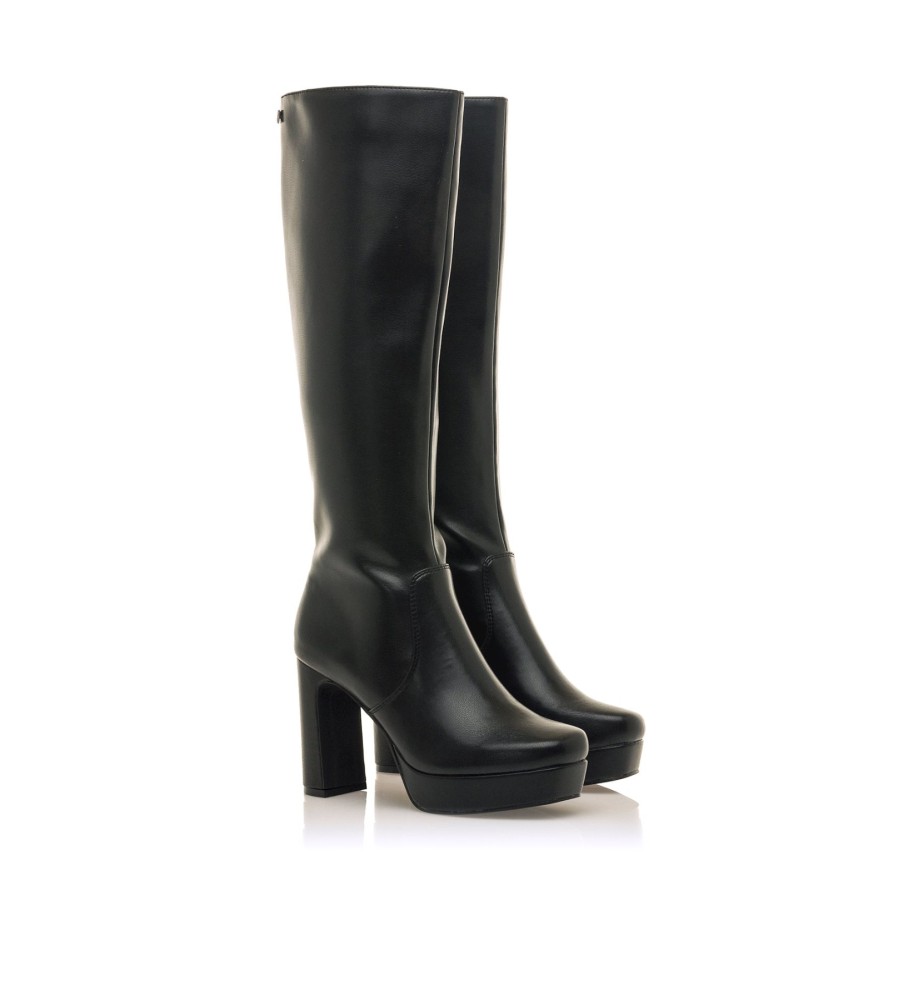 Botas Mariamare Roseta, pretas - Altura do salto: 9 cm -