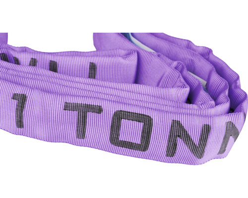 Mamutec violette ronde hijsband, 1 m, draagvermogen 1000 kg