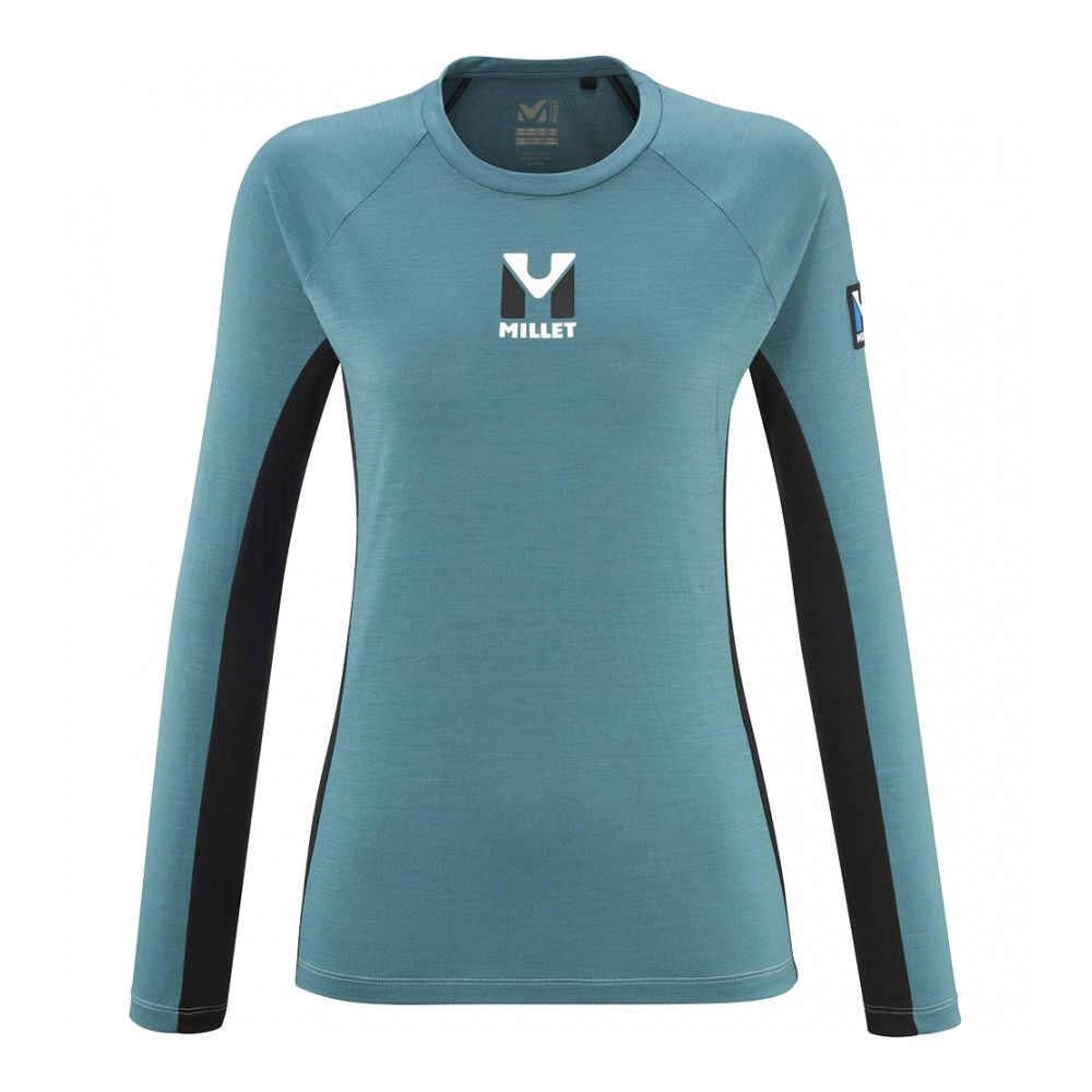 Millet TRILO WOOL - Maillot Femme hydro/noir