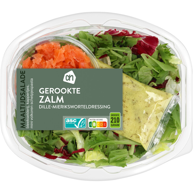 AH Maaltijdsalade gerookte zalm