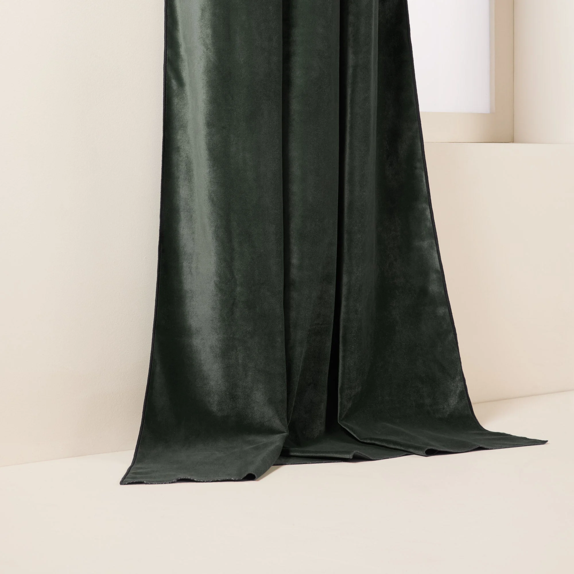DARIO - Rideau à oeillets noirs | Vert