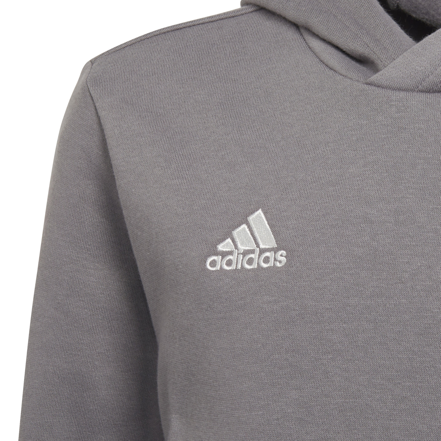 Adidas Entrada 22 Sweat Hoodie Kids Grijs Wit