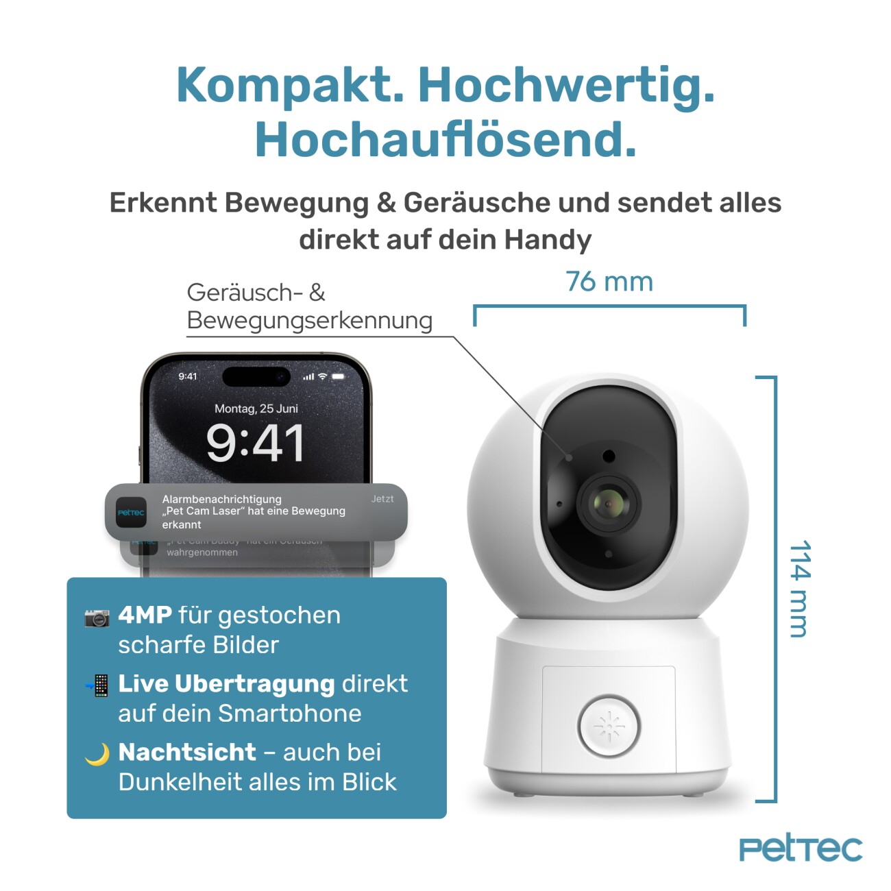 PetTec Haustierkamera Laser