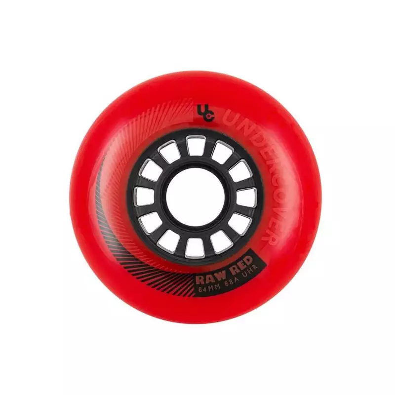 Roues roller UNDERCOVER Raw 84/88A Red (pack de 4)