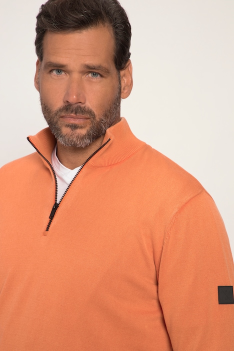 Troyer FLEXNAMIC®, Strick, Cashmere-Touch,  Zippkragen