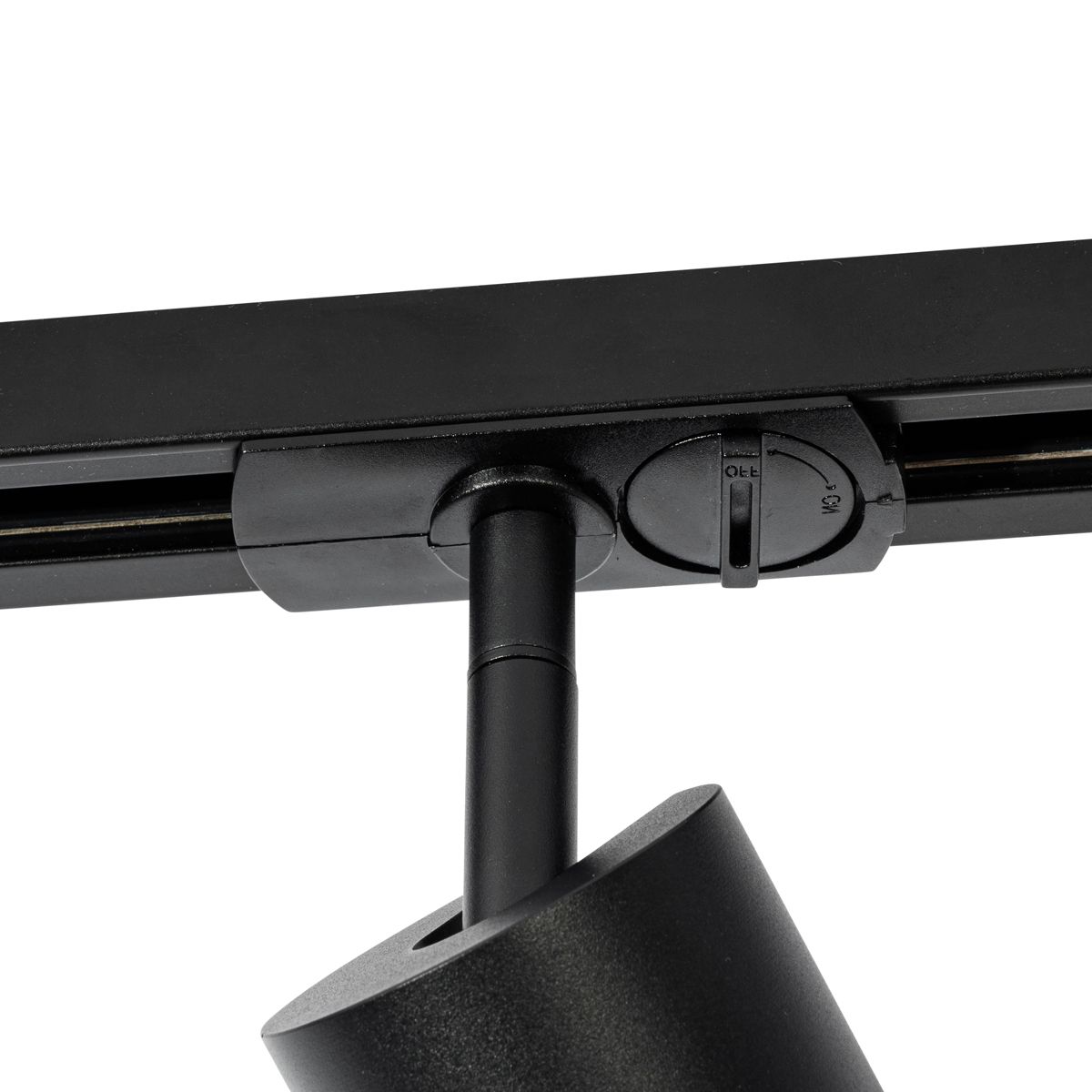 Moderne spot met smoke ring voor railsysteem 1-fase GU10 50mm - Iconic Jeana