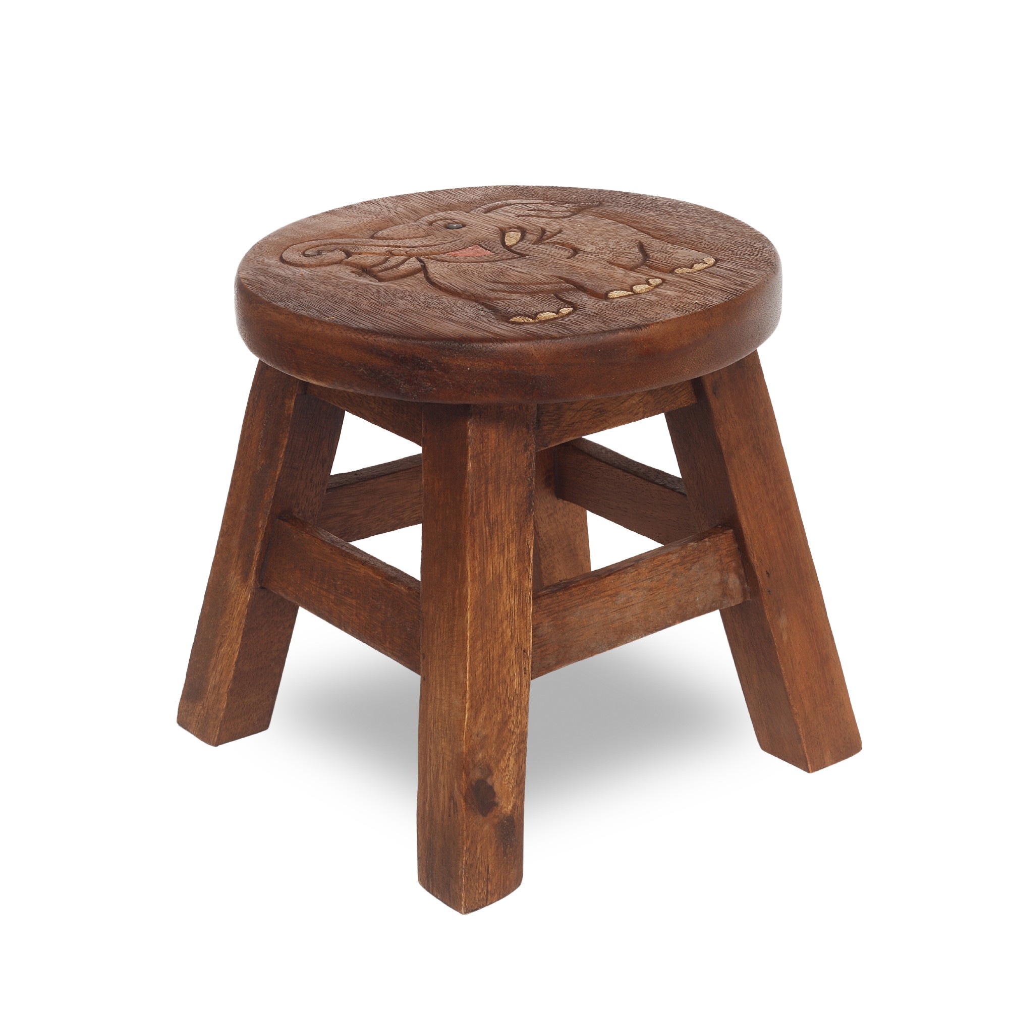 Hocker 'Elefant', natur, Ø 25 cm, H 24 cm von fischer's lagerhaus