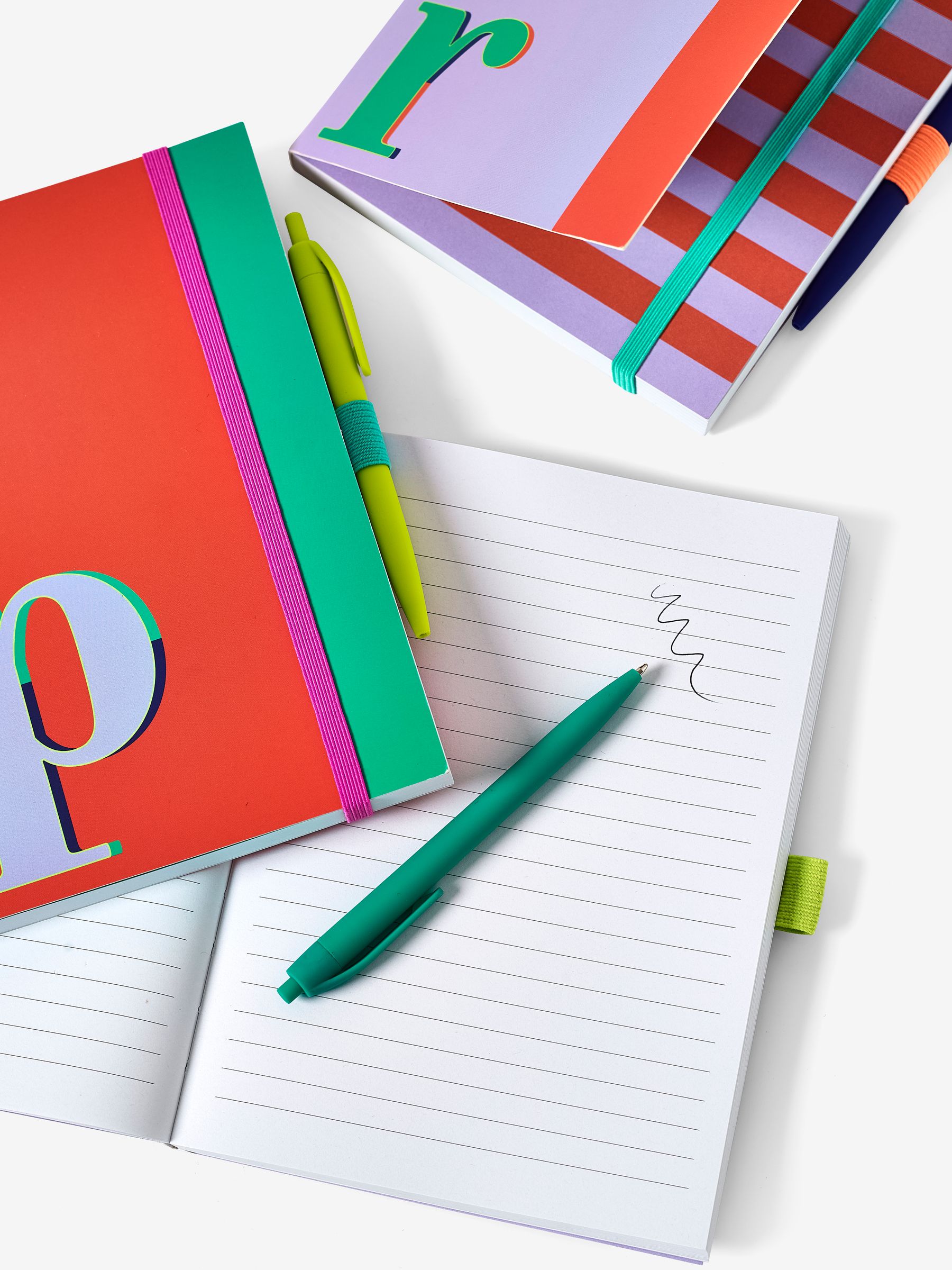 Belijnd A5 notitieblok met monogram