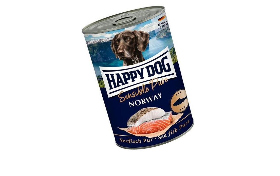 Nassfutter Sensible Pure Norway Seefisch, 400 gAlleinfuttermittel für ausgewachsene Hunde