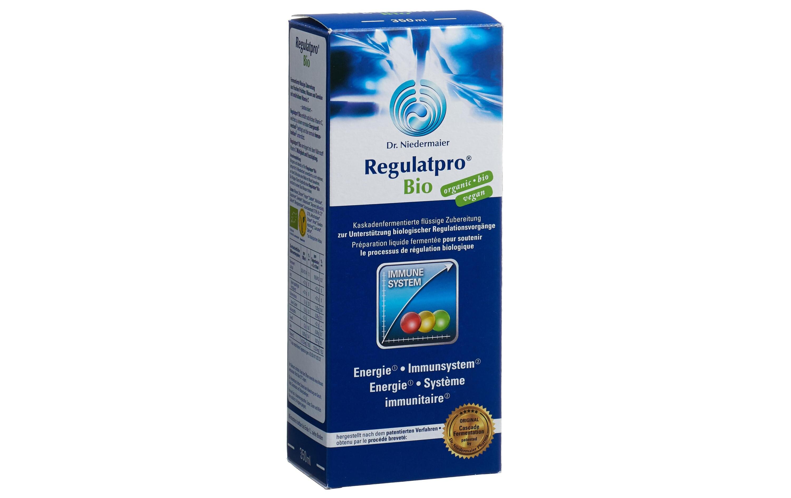 Regulatpro Bio 350 mlKaskadenfermentierte flüssige Zubereitung zur Unterstützung bioligischer Regulationsvorgänge