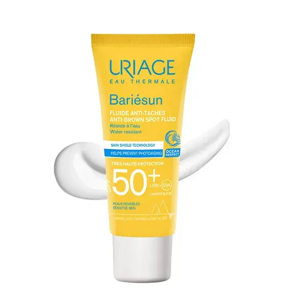 Protetor solar líquido anti-manchas escuras Uriage Bariésun FPS 50+ sem fragrância 40ml