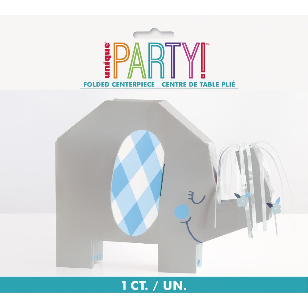 Baby Olifant Tafeldecoratie Blauw 23cm