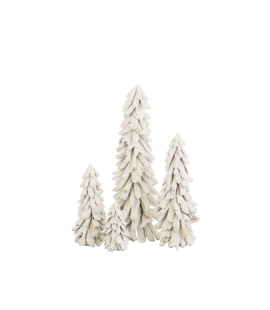 Paris Prix - Sapin De Noël à Poser bois Flotté 50cm Blanc