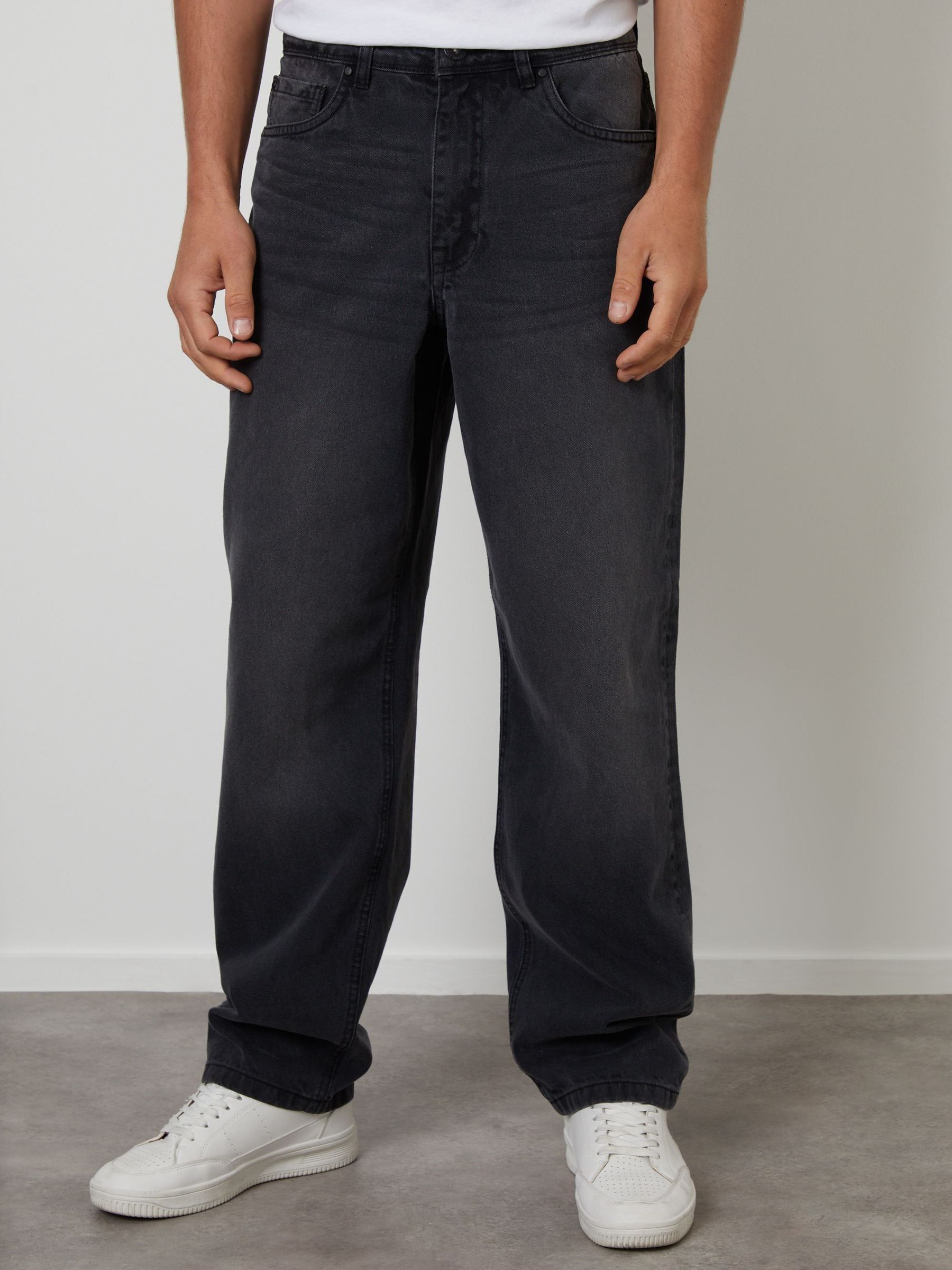 Grijs - Threadbare Loose Fit Jeans