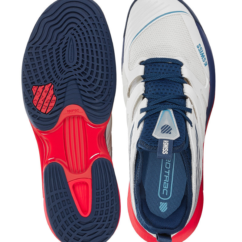 KSwiss Speedtrack homme blanc-bleu-rouge