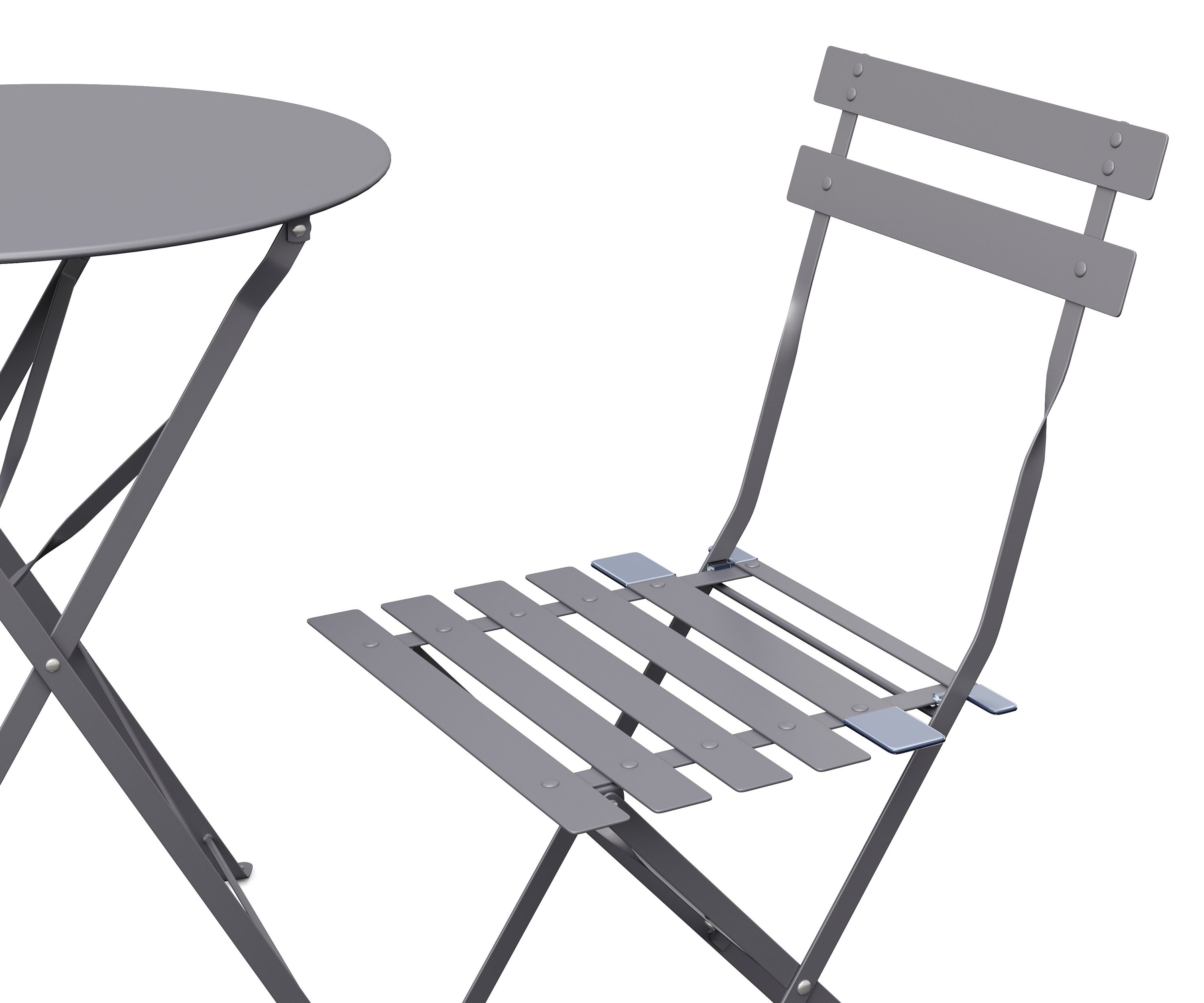 Bistroset 3-teilig grau