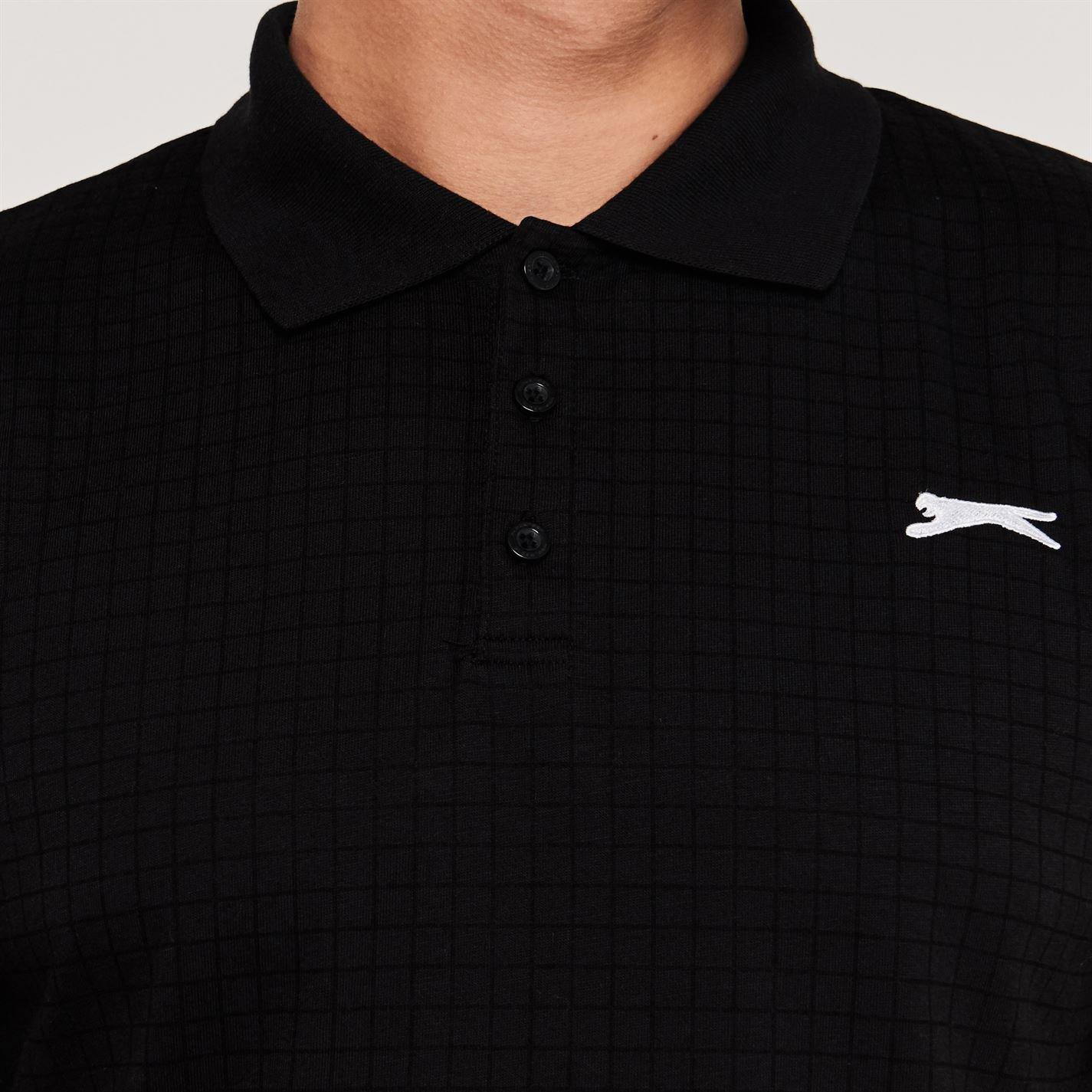 Slazenger Check Golf Polo Mens
