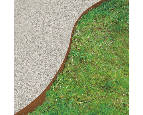 Perkrand, gazonrand bellissa Corten 1000 x 15 cm