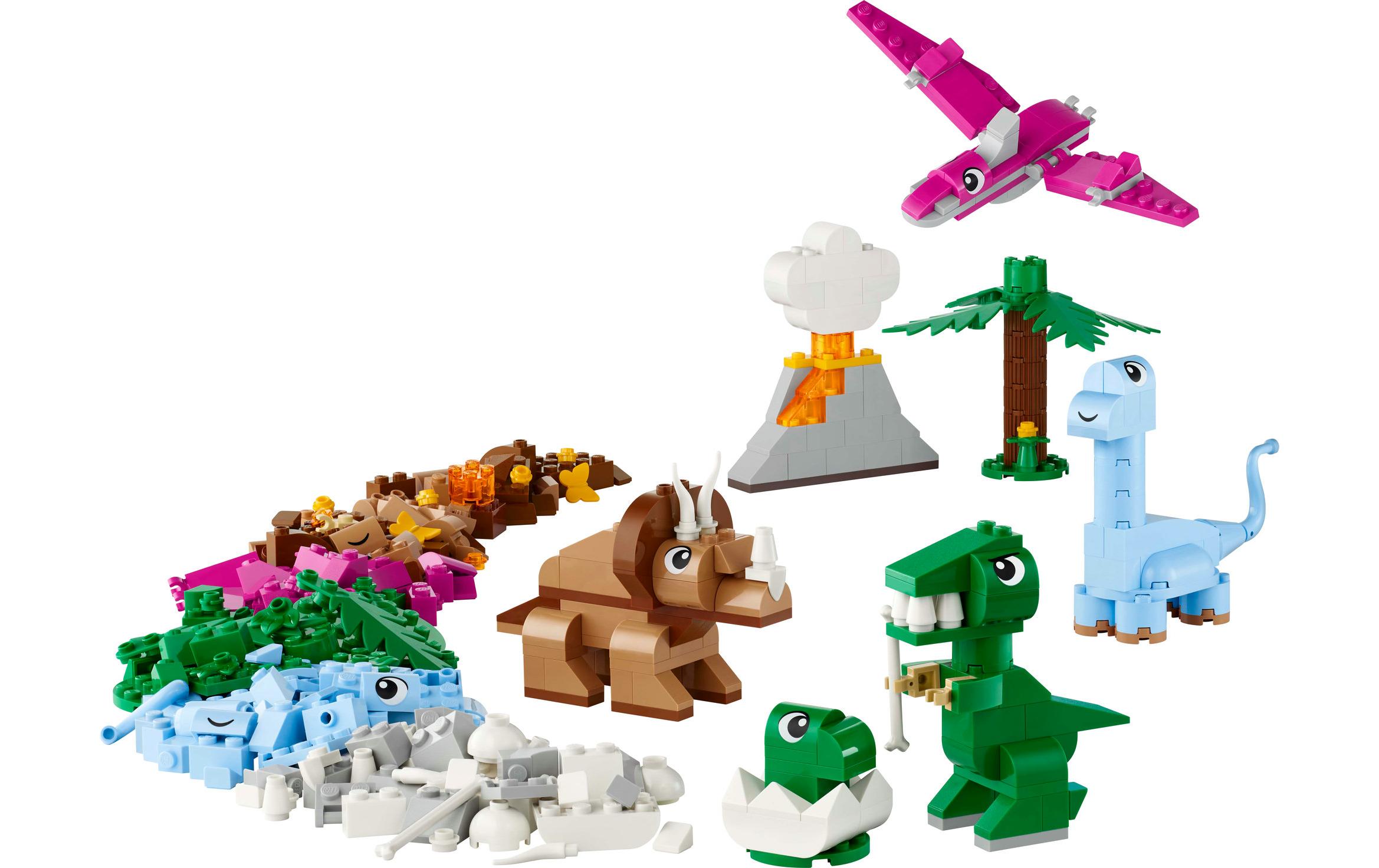Classic Kreative Dinosaurier 11041Vielseitiges Konstruktionsspielzeug zur Förderung der Kreativität und Fantasie