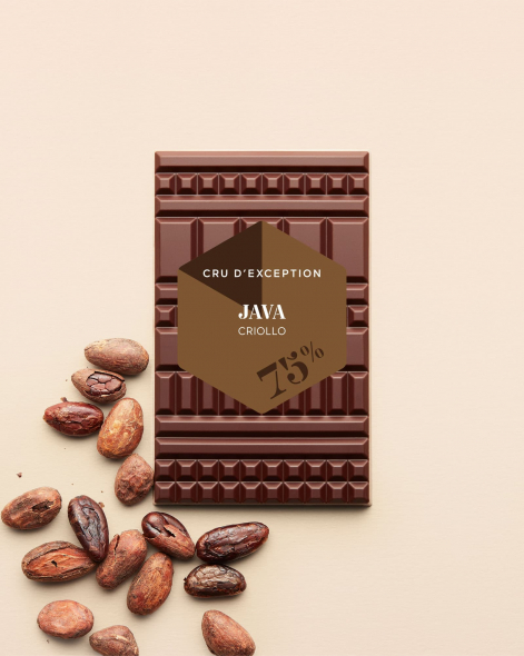 Tablette Java Chocolat Noir 75% | Le Chocolat Alain Ducasse 75g