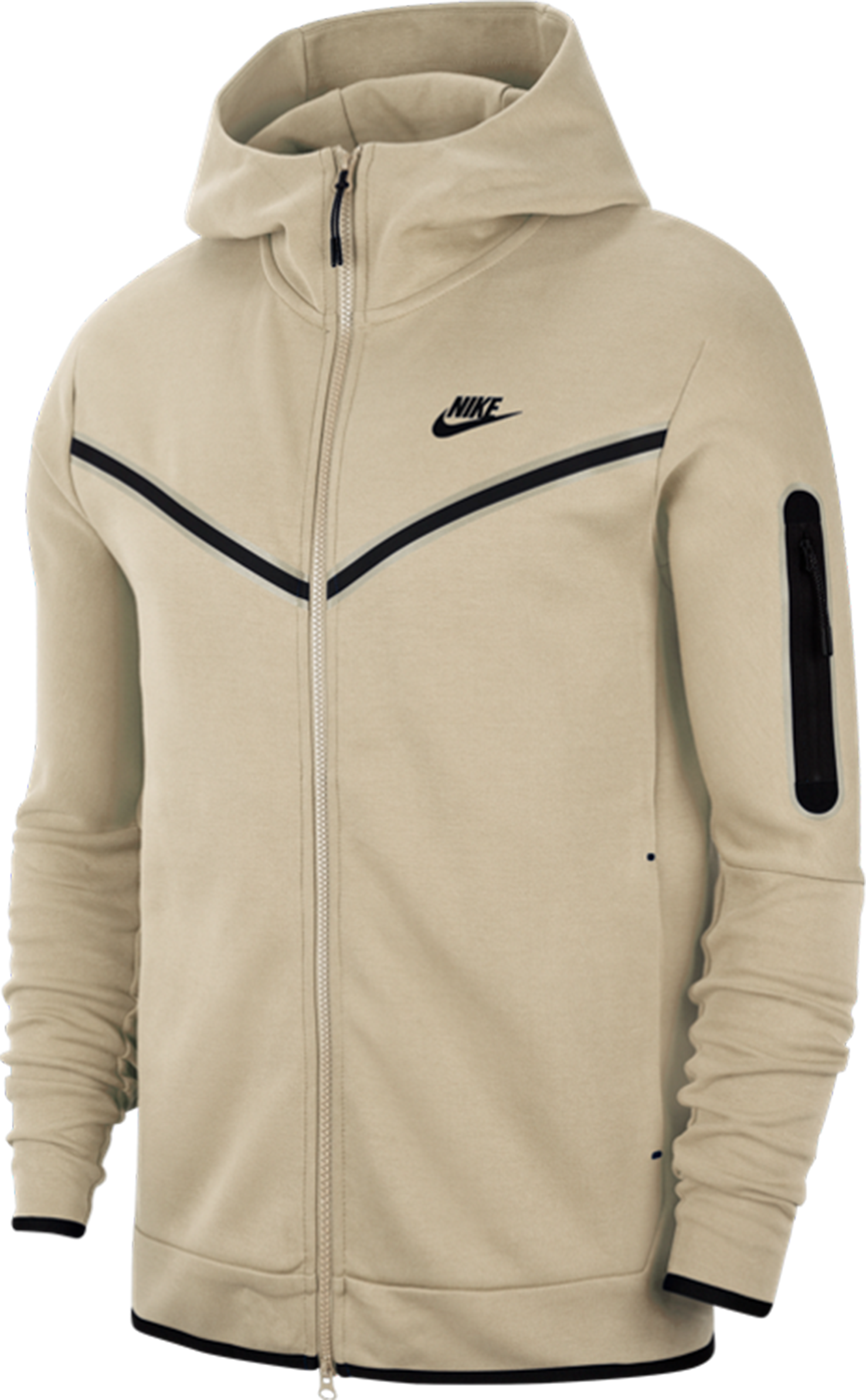 Nike Tech Fleece Kapuzenjacke Beige F072