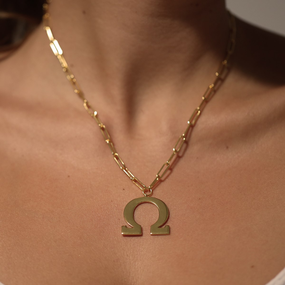 Collier Chaine Argent Rhodié Doré Omega