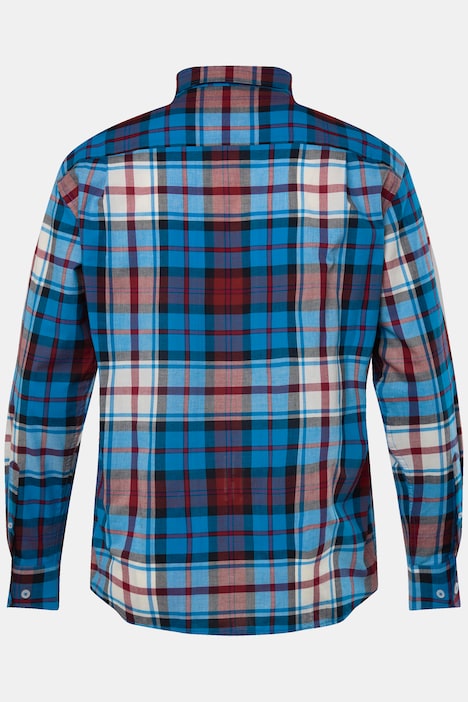 Men+ Karohemd, Langarm, Buttondown-Kragen, Comfort Fit, bis 8 XL