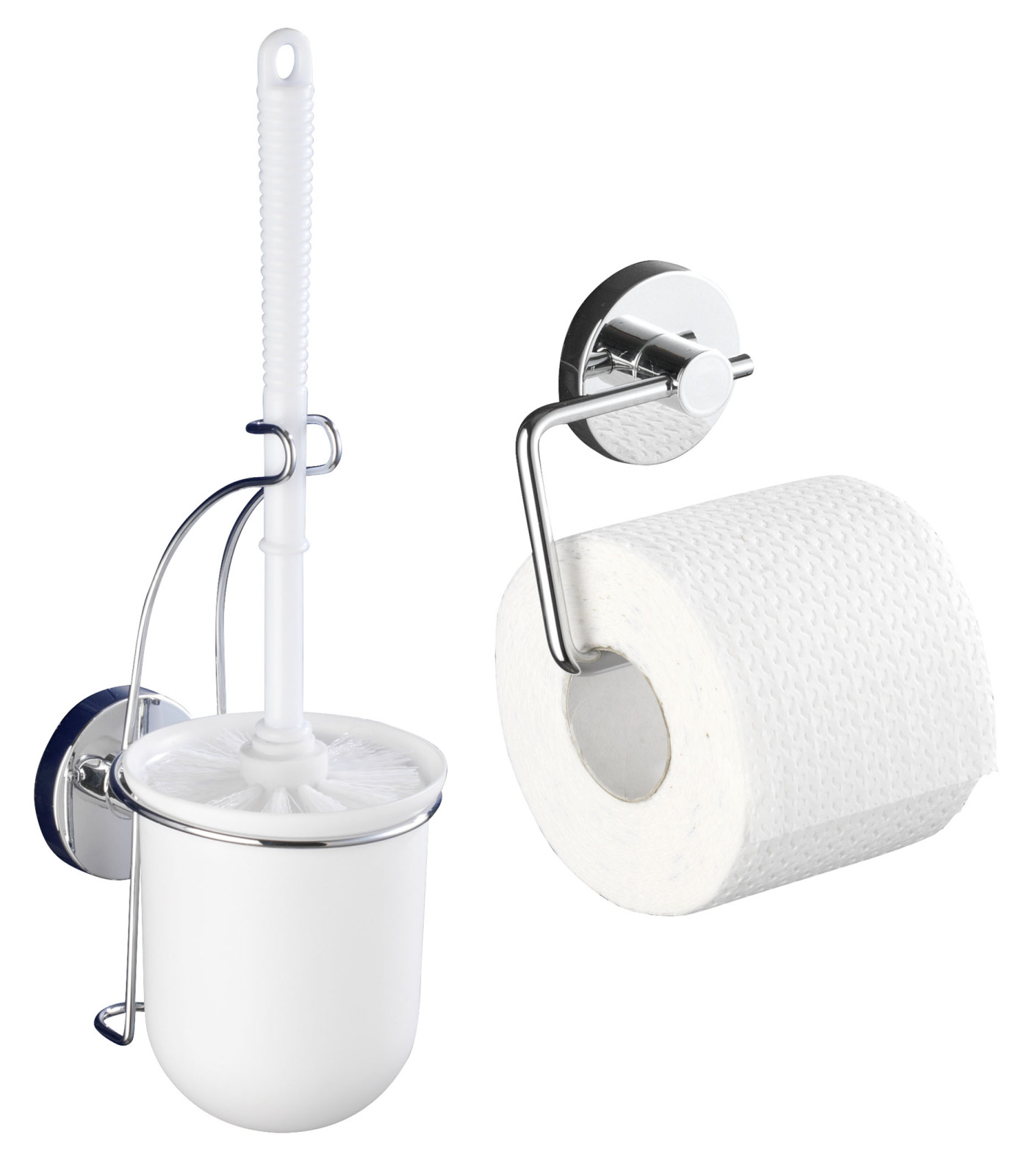 WENKO Vacuum-Loc WC-Rollenhalter und Garnitur MILAZZO