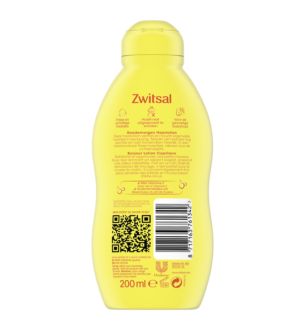 Zwitsal Haarlotion goedemorgen (200 ml)