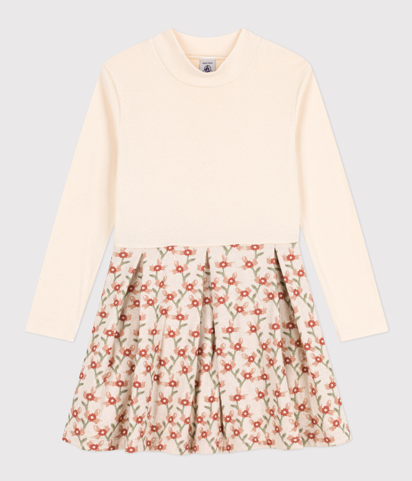 Robe manches longues imprimée enfant fille