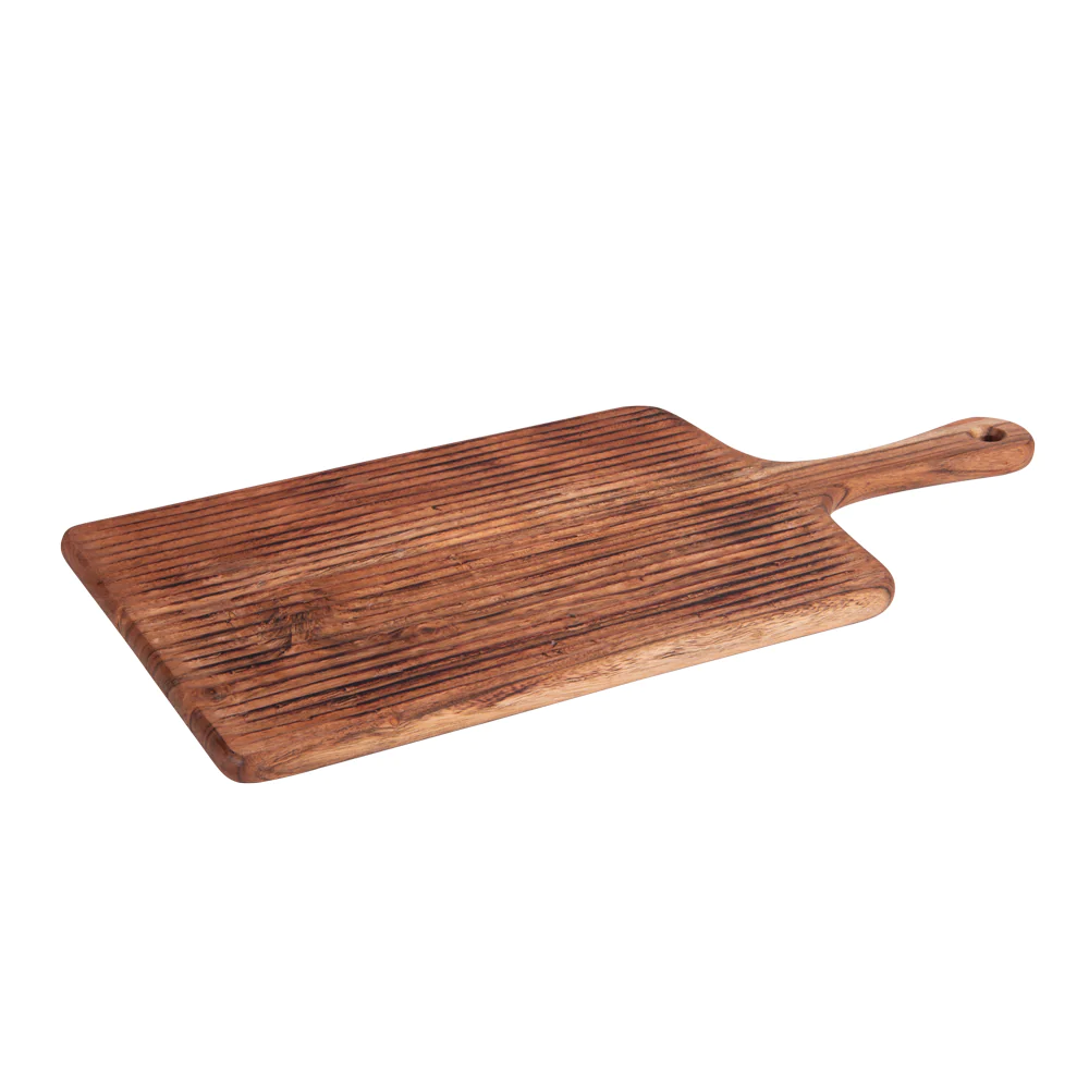 Planche à découper manche strié 55x25 cm Wild Table passion