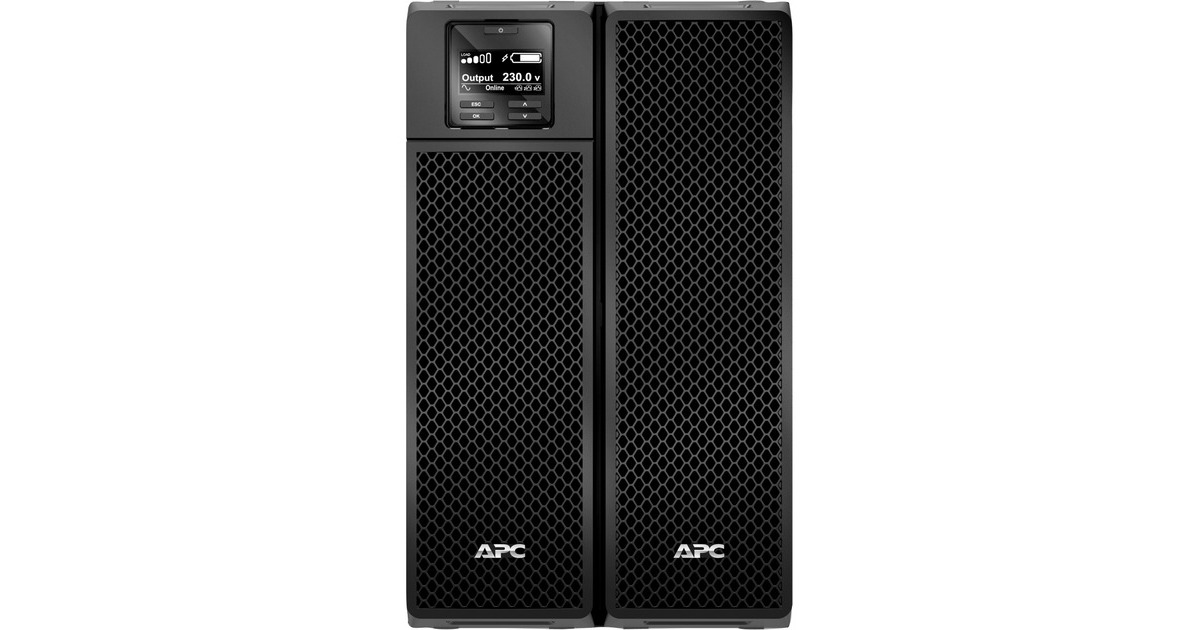 APCSmart-UPS On-Line 8000VA noodstroomvoeding ups  (Zwart, 6x C13, 4x C19, hardwire 1 fase uitgang, Embedded NMC, SRT8KXLI SRT)