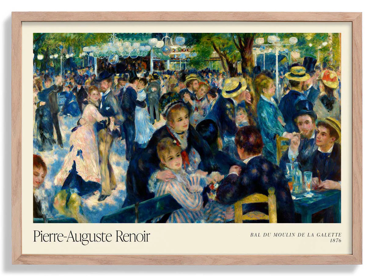Bal du le Moulin de la Galette Kunstausstellung von Pierre A. Renoir