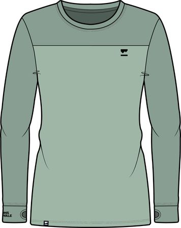 YOTEI BF Damen-Merino-Langarmshirt  glacierdew  S