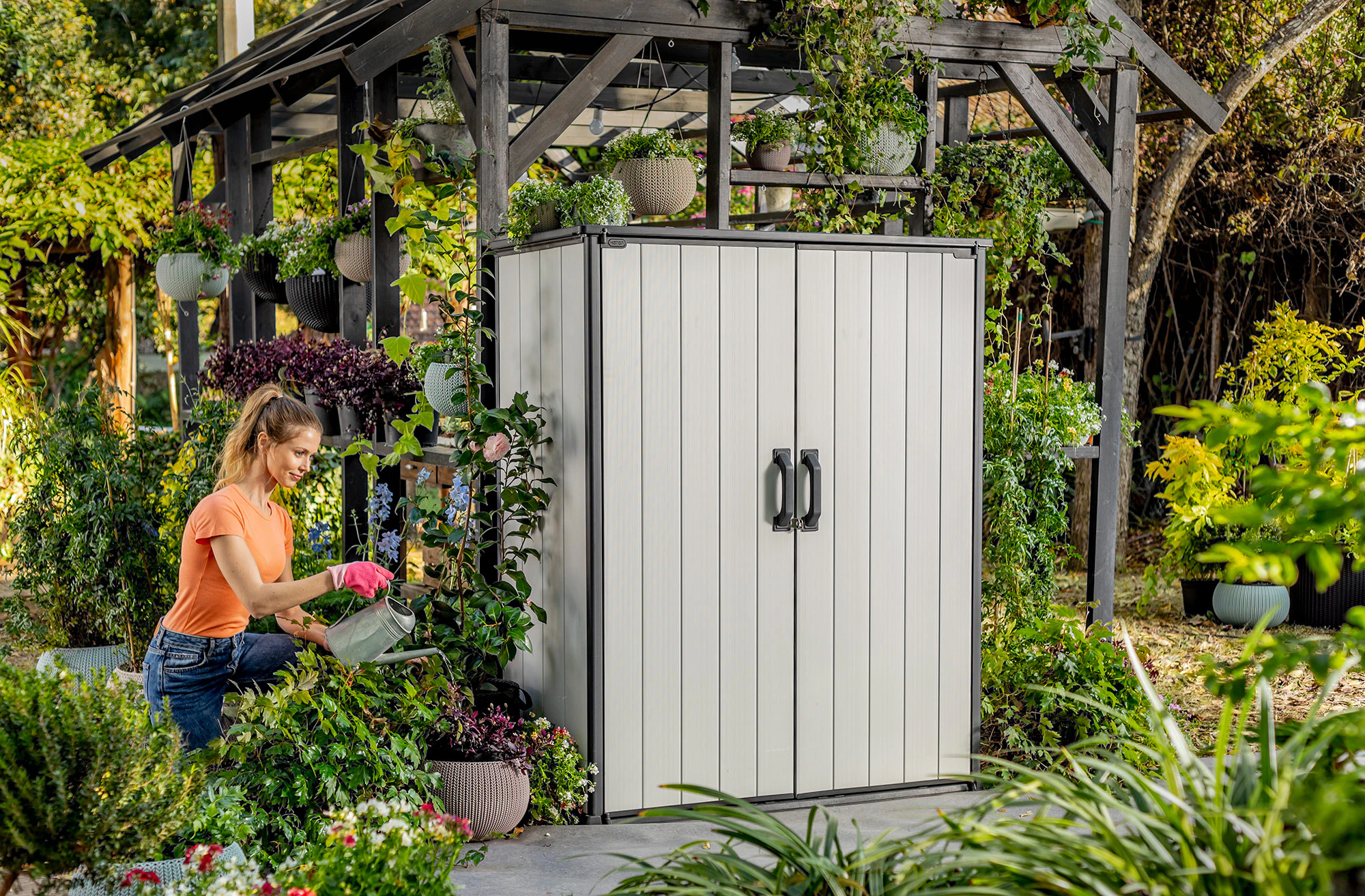 Keter Gartenschrank Geräteschuppen Premier Tall Cabinet