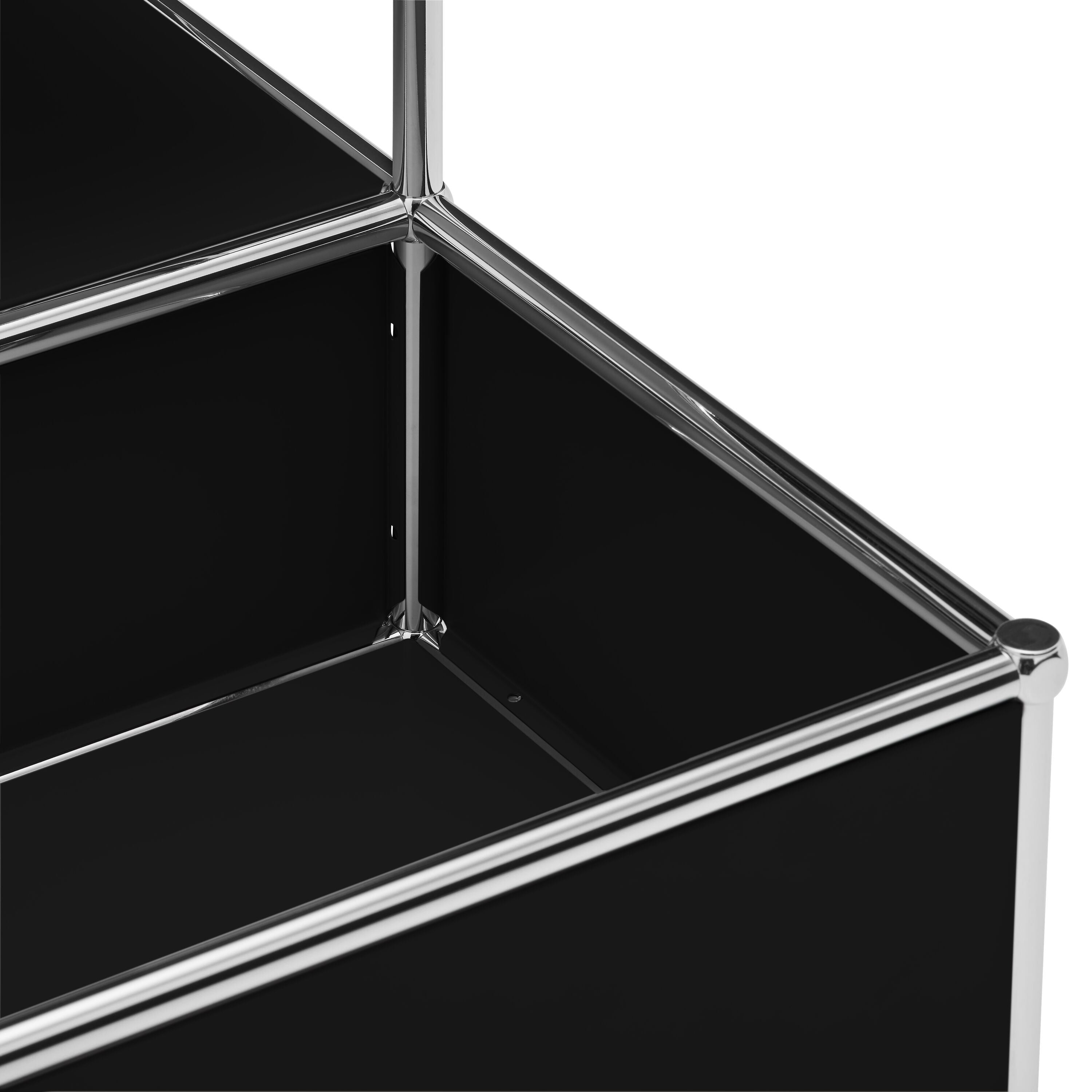 FLEXCUBE Salontisch - Schwarz / B: 77.5 cm x T: 77.5 cm x H: 43.5 cm