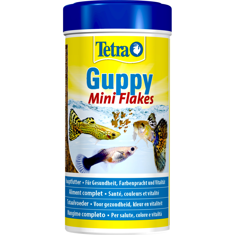 Guppy mini flocons 30g - 100 ml aliment pour les guppies, platys, mollys, p