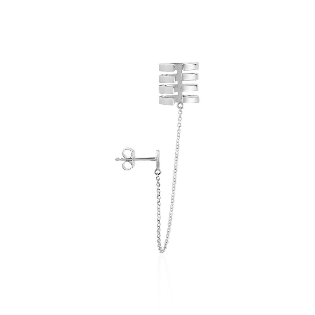 Bijou D'oreille Unitaire Trina Argent Blanc