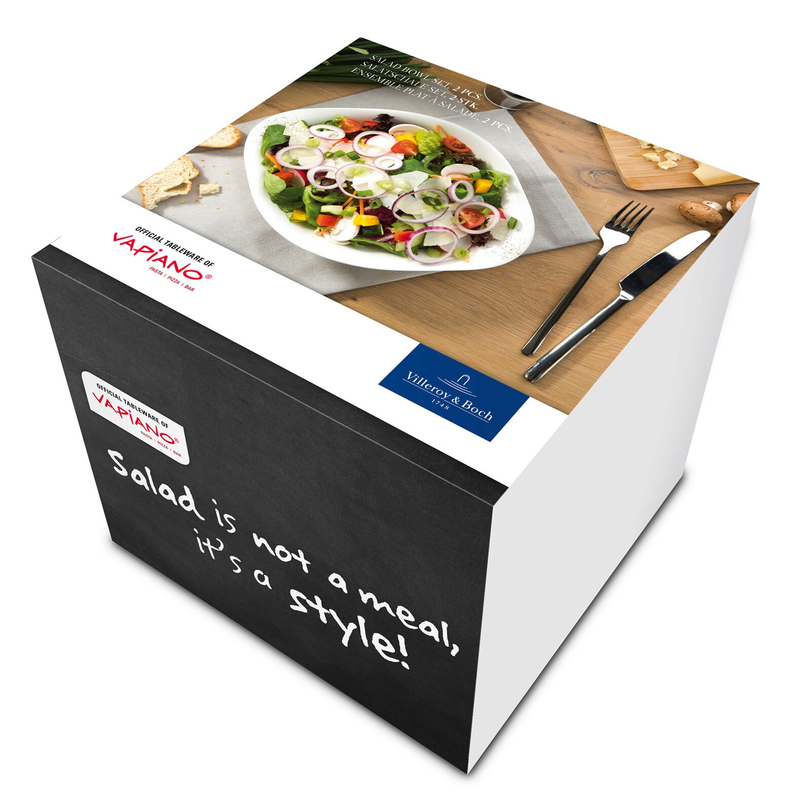Villeroy & Boch Salatschale VAPIANO 2er Set weiß