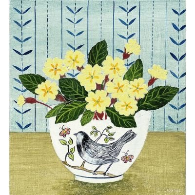 Bird Bowl & Primroses