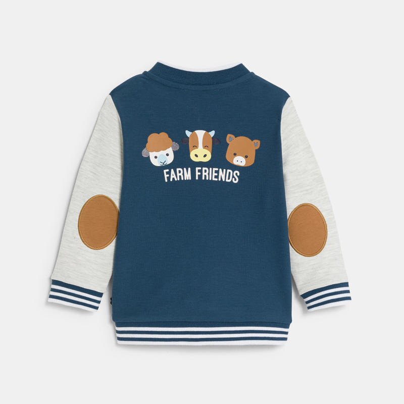 Veste teddy animaux bleu bébé garçon Bleu