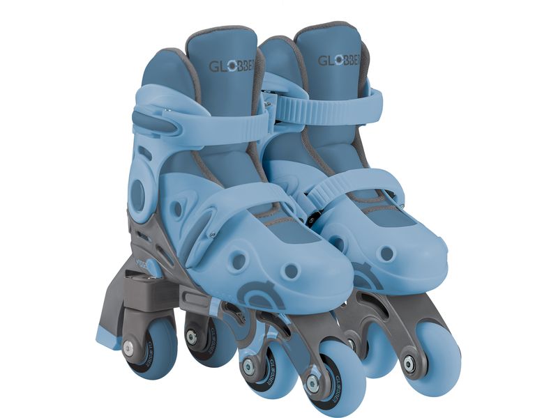 GLOBBER Inline-Skates 2 in 1 Gr. 26-29, Aschblau Anpassbare Skates