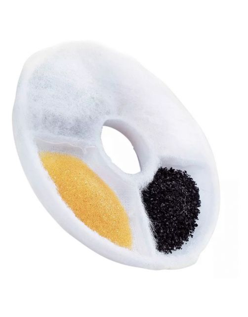 Petlux Vervangingsfilter - Drinkfontein - Kattendrinkbak - 17x17x1 cm Wit M