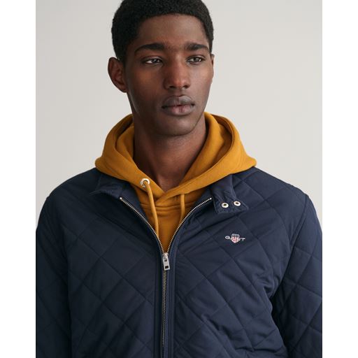 GANT Quiltet Windcheater Jakke, Evening Blue, M