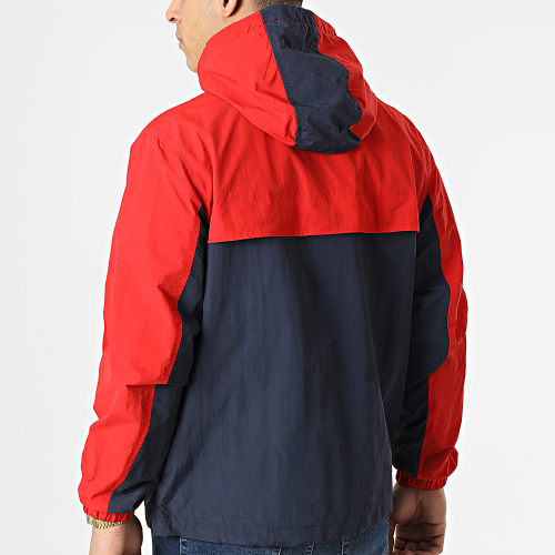 Veste Zippée Capuche Chicago Colorblock 3339 Bleu Marine Rouge Blanc