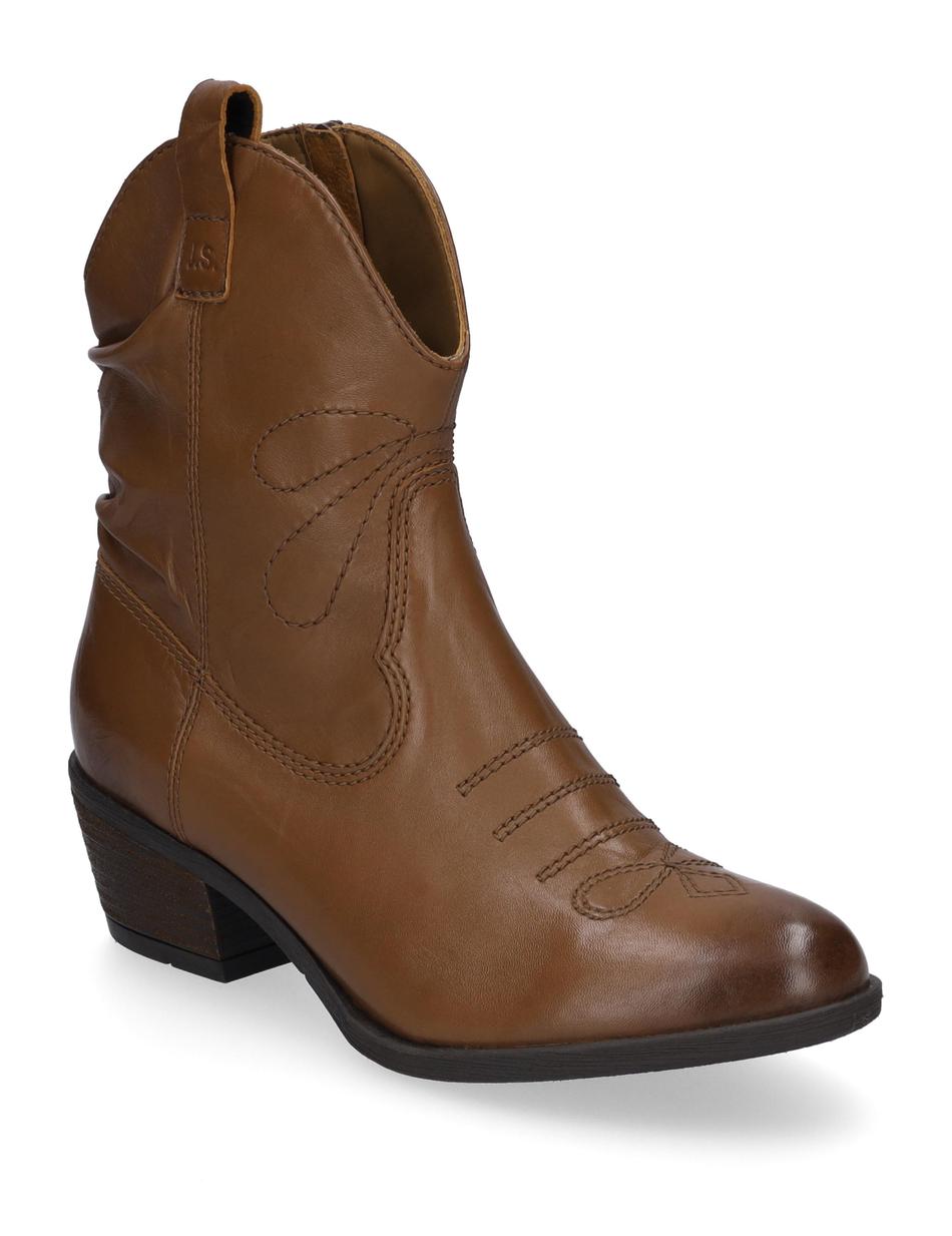 Stiefel Daphne 49, cognac