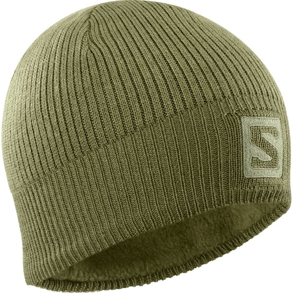Bonnet SALOMON LOGO BEANIE MARTINI OLIVE/OLIVE NIGHT