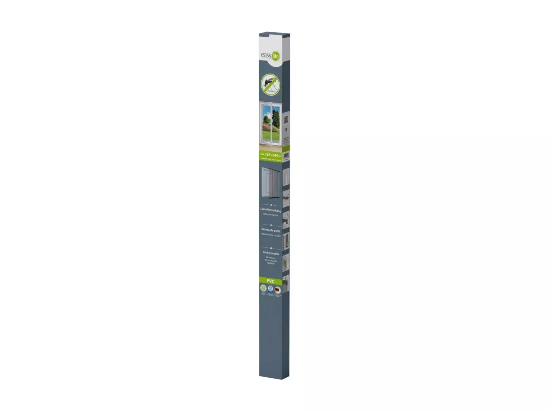 Rideau moustiquaire pour porte fenêtre en fibre de verre 5 lamelles - 125x240 cm