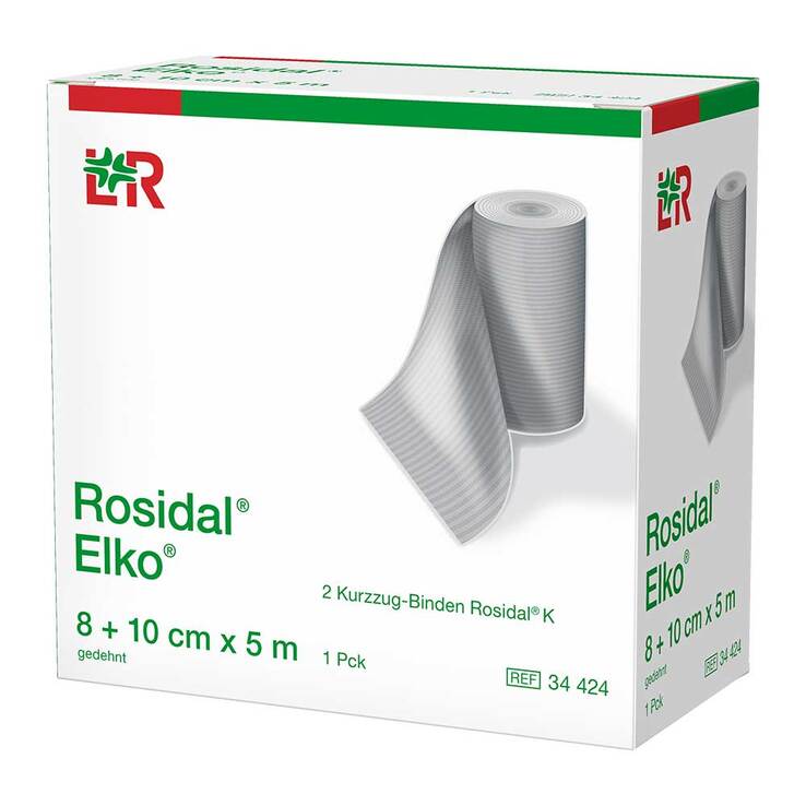 Rosidal Elko 8 + 10 cmx5 m Kurzzugbinde, 2 St