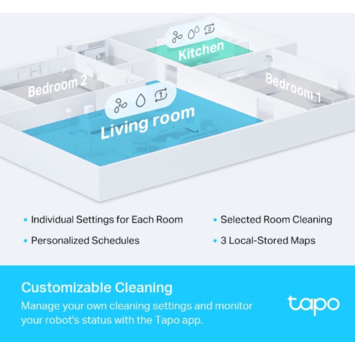 TP-Link Tapo Robotstofzuiger RV30 Plus met dweilfunctie met leegstation